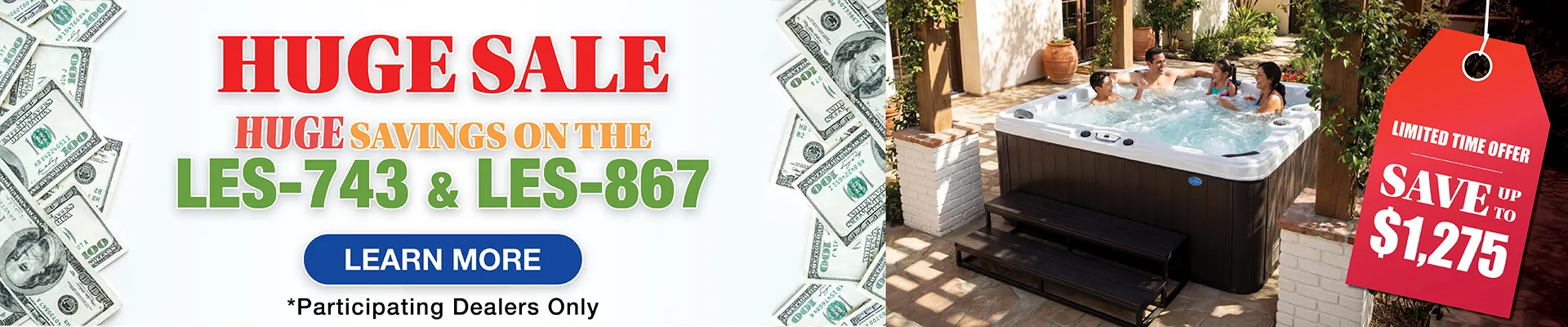 Calspas hot tub being used in a family setting - Joliet